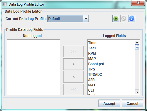 datalogProfiles DefaultProfile